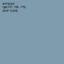#7F9CAF - Ship Cove Color Image